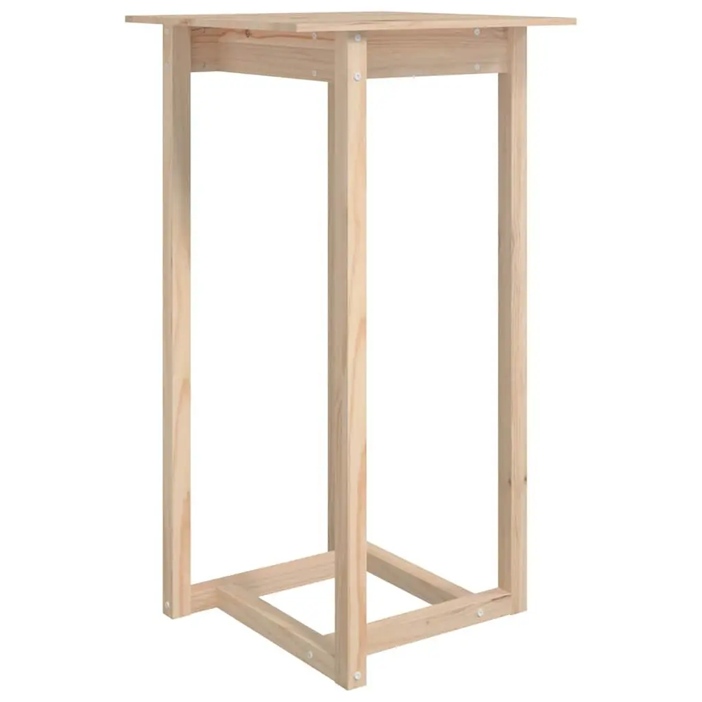 Bar Table Kitchen Dining 60x60x110 cm Wood High Top Counter Brown