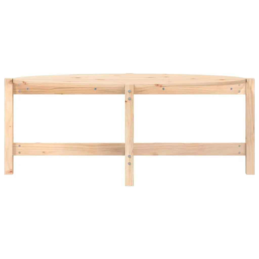 Coffee Table Solid Pine Wood Brown Living Room Furniture Accent Side Table