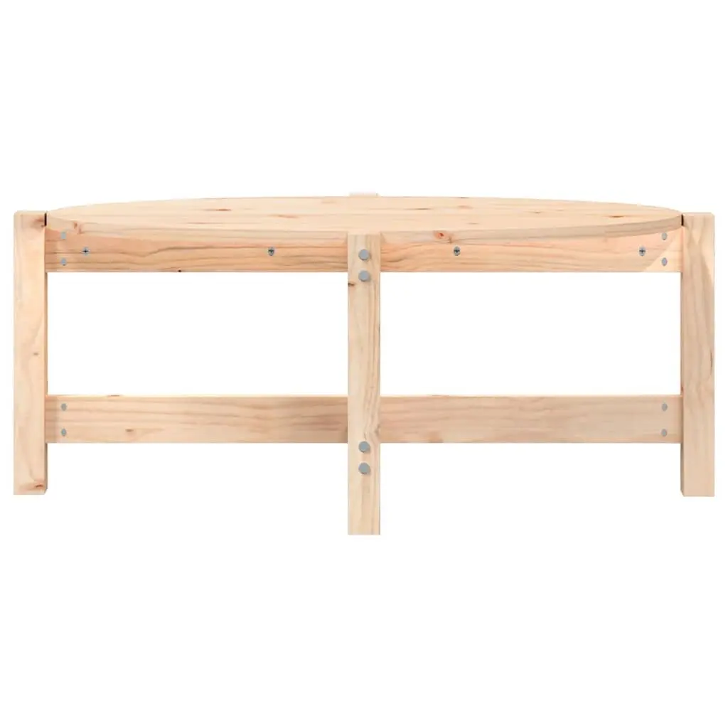Coffee Table Solid Wood Pine 87x48x35 cm Brown Living Room Accent Furniture