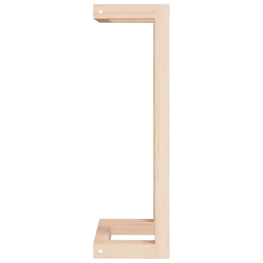 Towel Rack Wall Mounted Bathroom Storage Shelf 23x18x60 cm Solid Pine Wood Brown