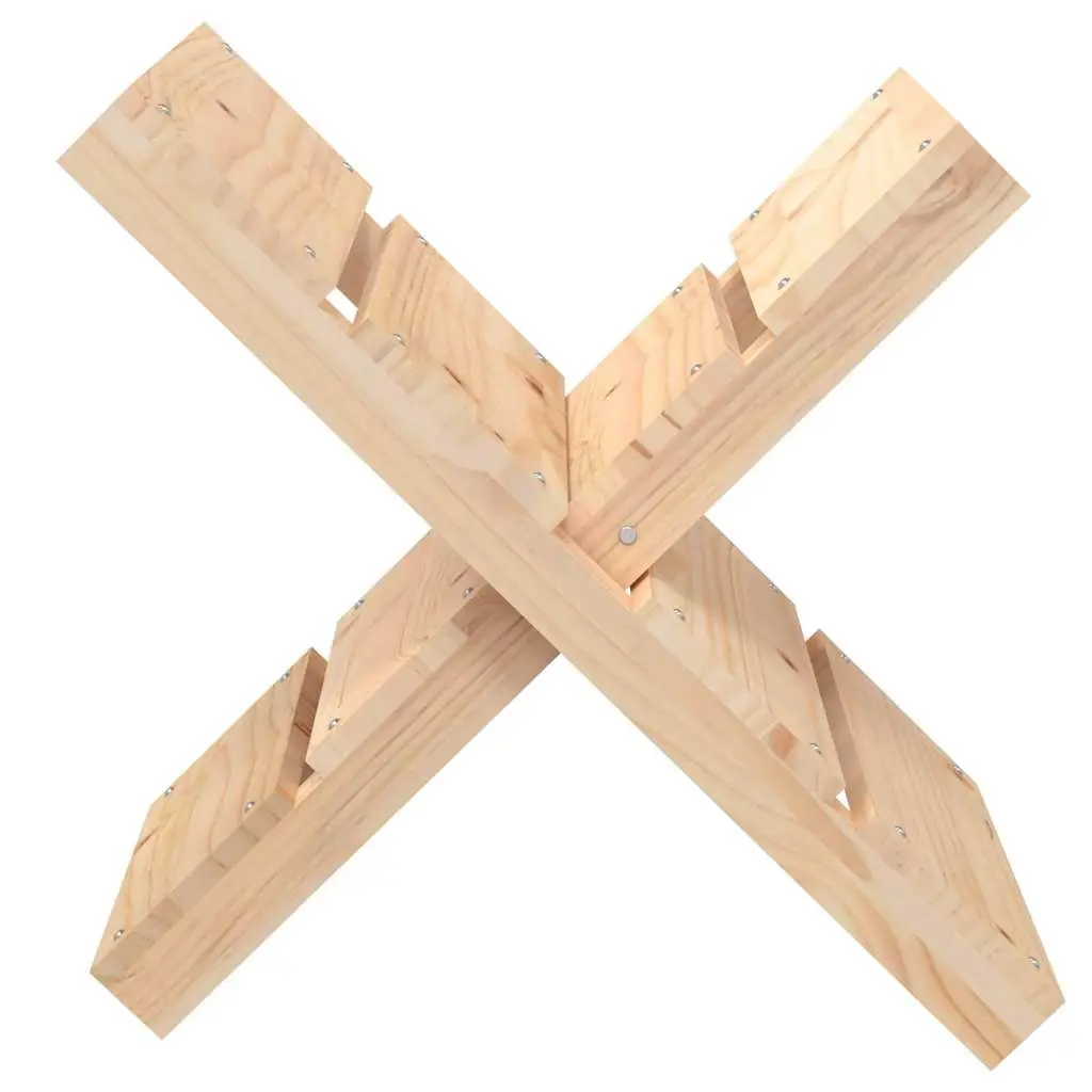 Log Holder Firewood Rack Storage Stand 47x39.5x48cm Natural Pine