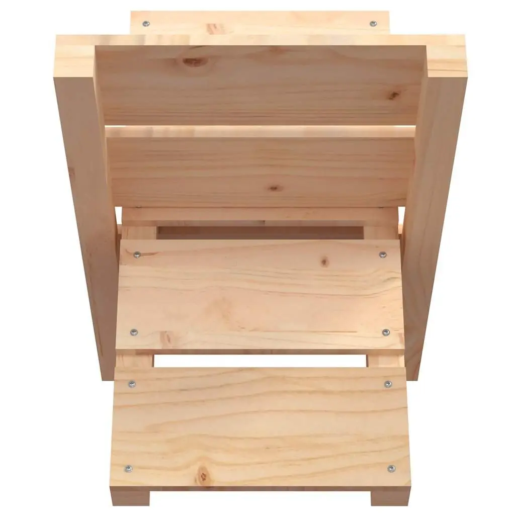 Log Holder Firewood Rack Storage Stand 47x39.5x48cm Natural Pine