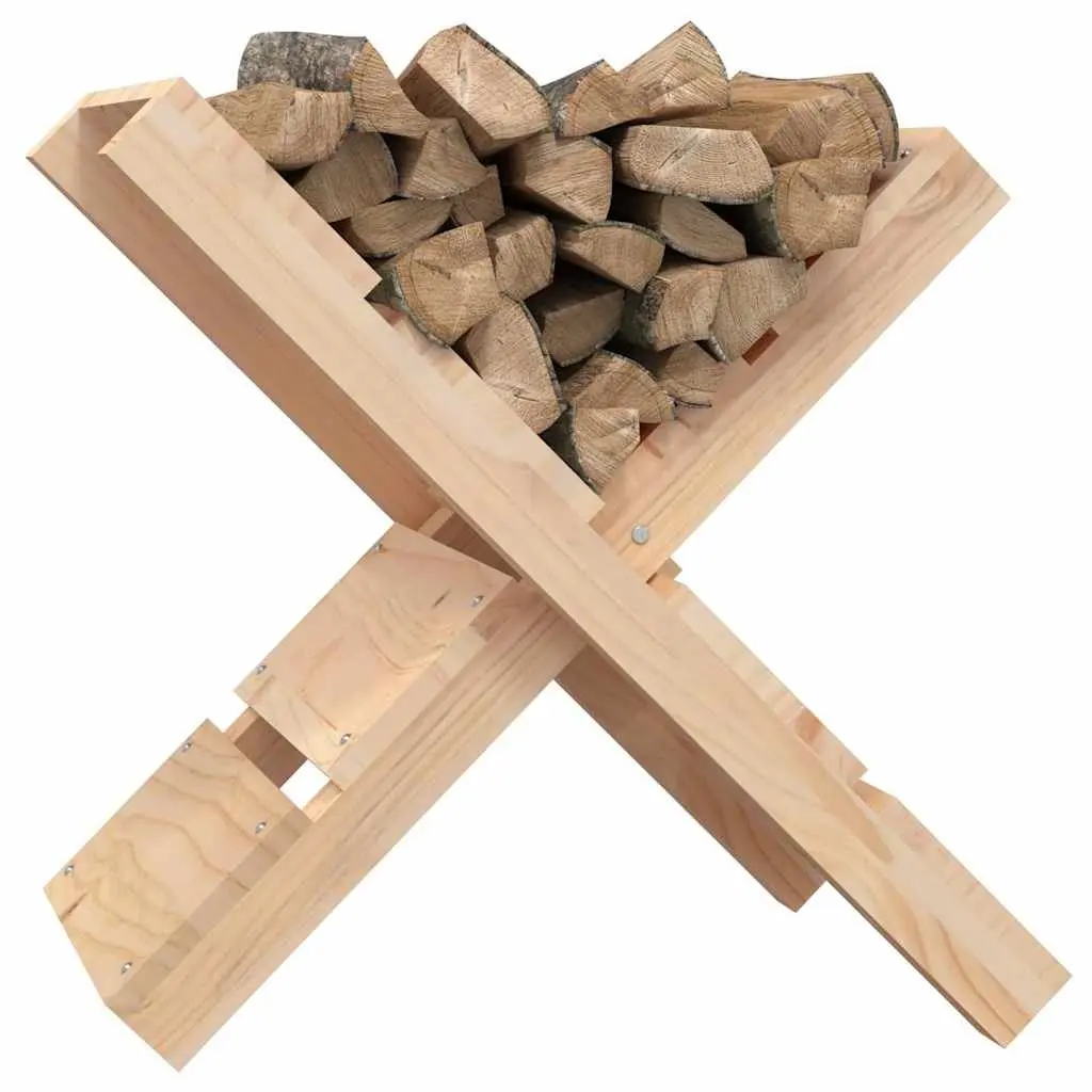 Log Holder Firewood Rack Storage Stand 47x39.5x48cm Natural Pine