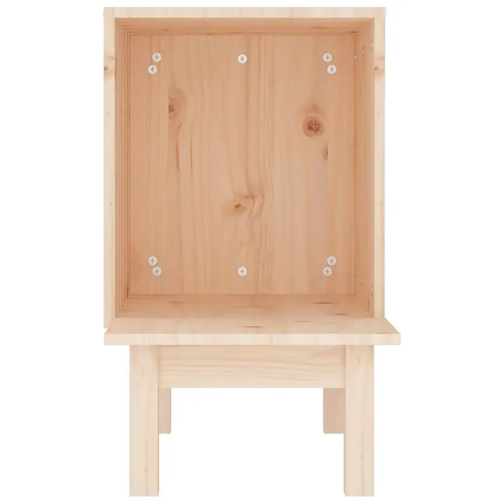 Cat House Rest Sleep Shelter 60x36x60 cm Solid Pine Wood Brown