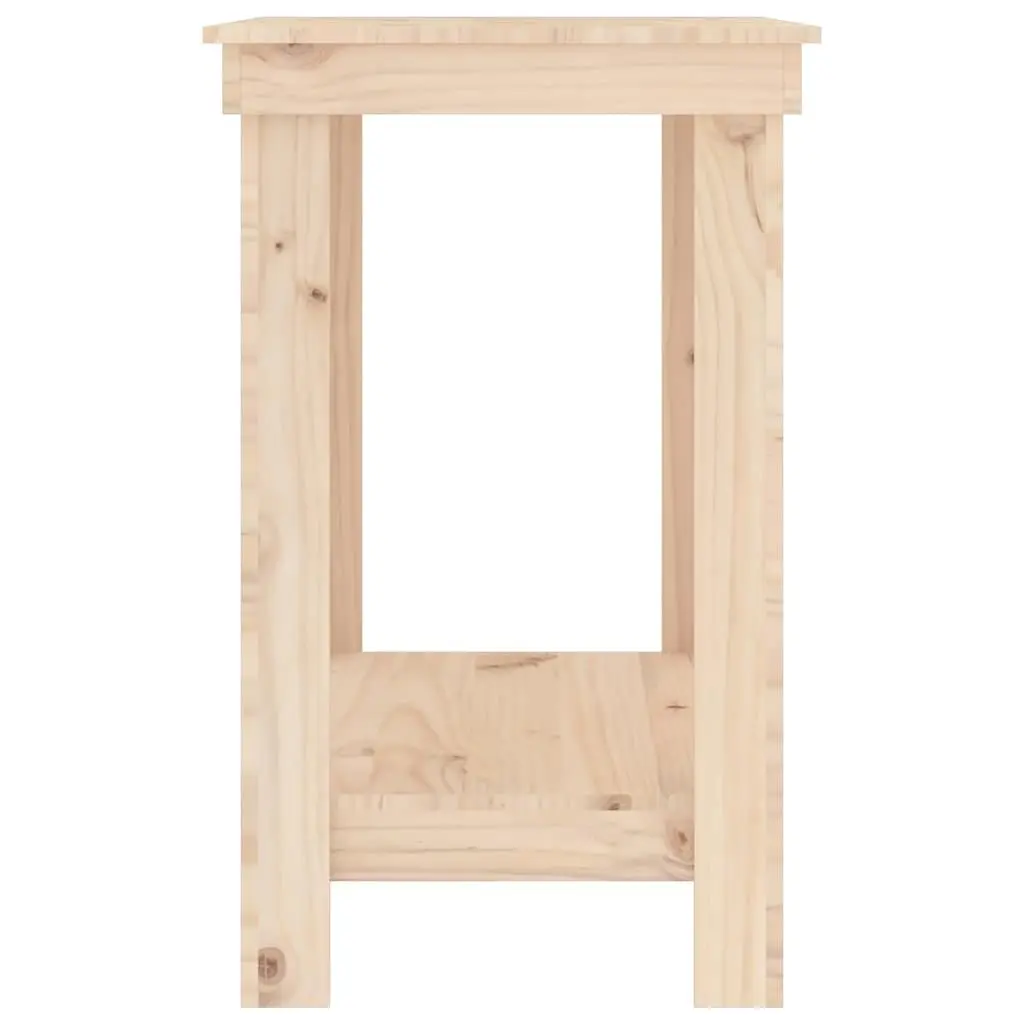Work Bench Solid Wood Pine Storage Table 80x50x80 cm Brown