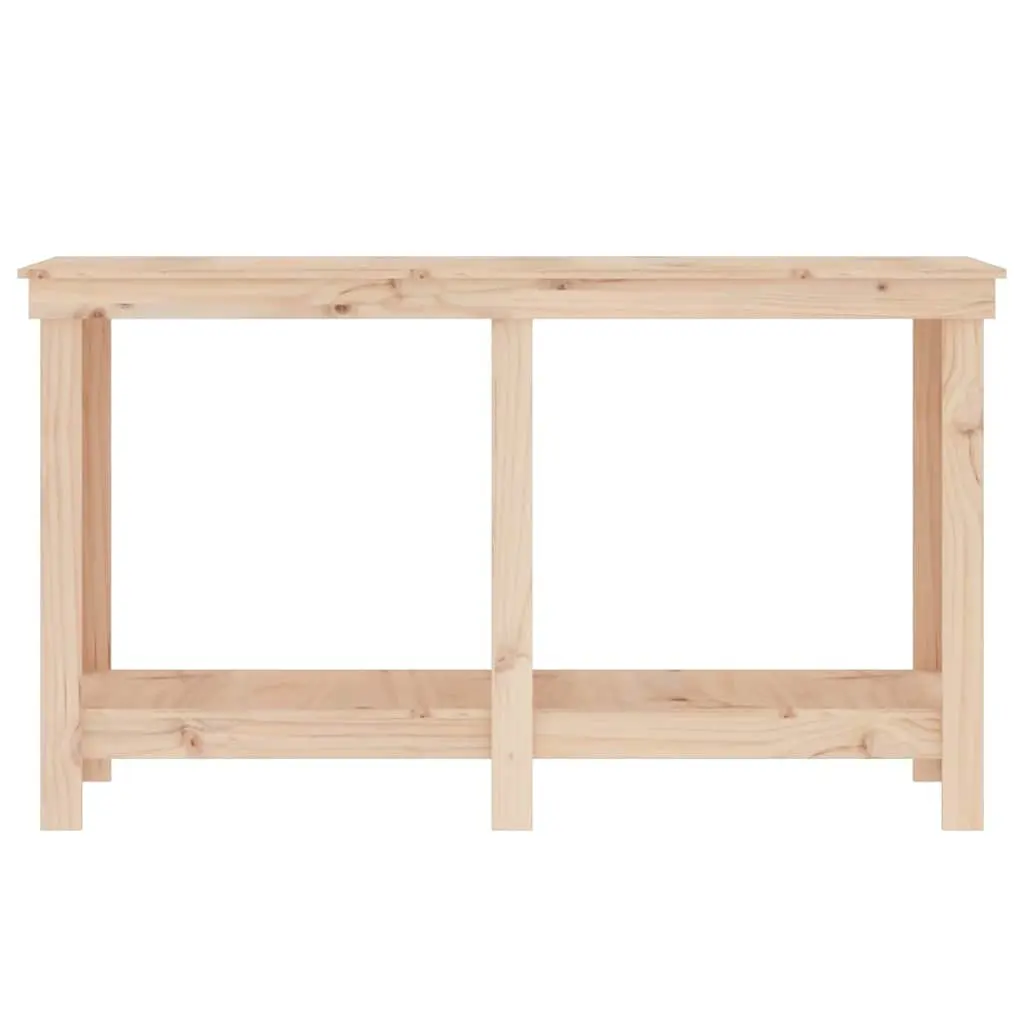Work Bench Solid Wood Pine 140x50x80 cm Garage Storage Workbench Brown