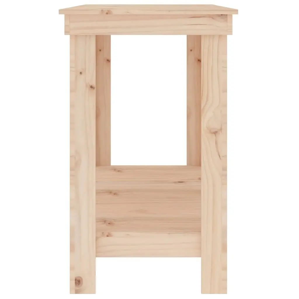Work Bench Solid Wood Pine 140x50x80 cm Garage Storage Workbench Brown