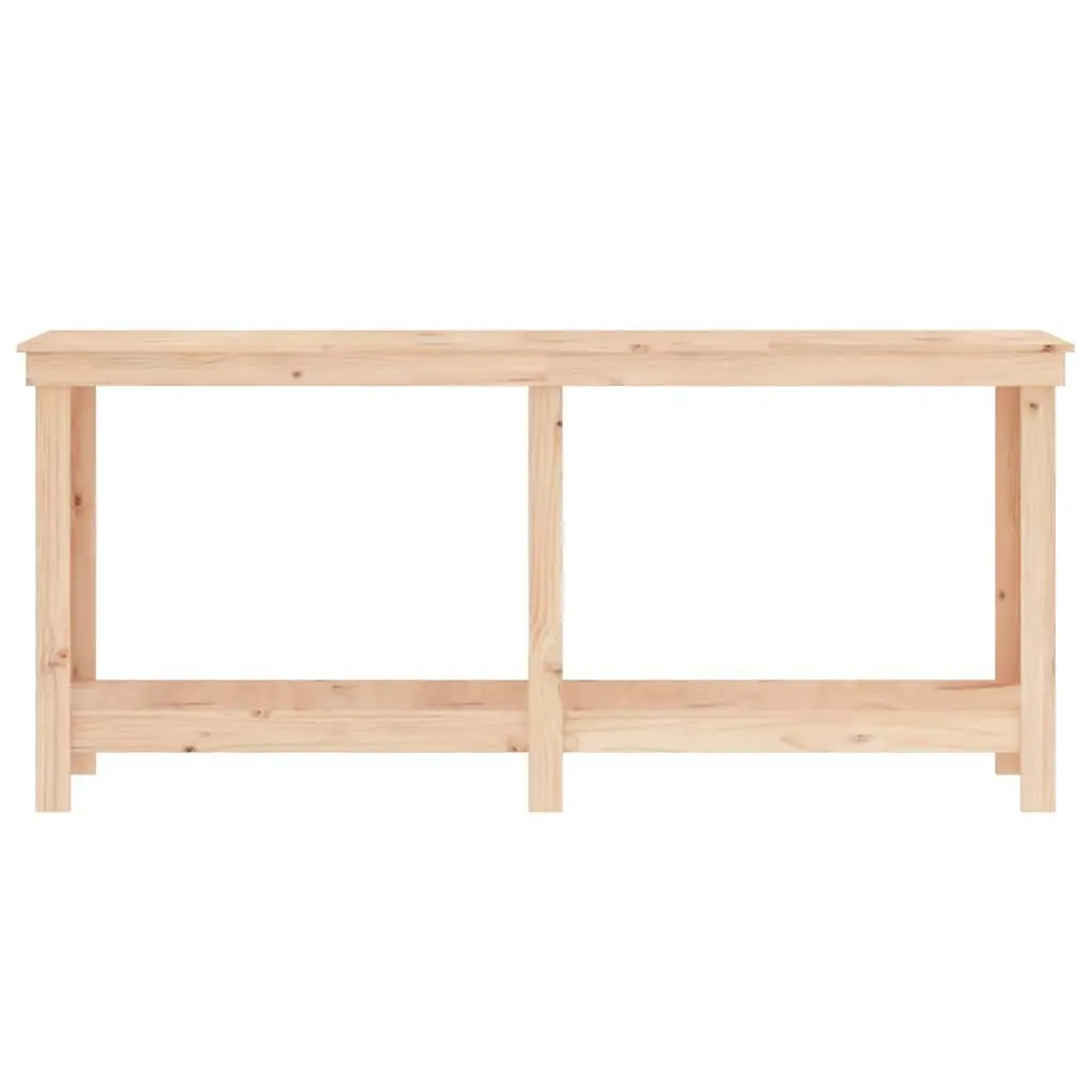 Work Bench Solid Wood Pine Storage Shelves 180x50x80 cm Brown