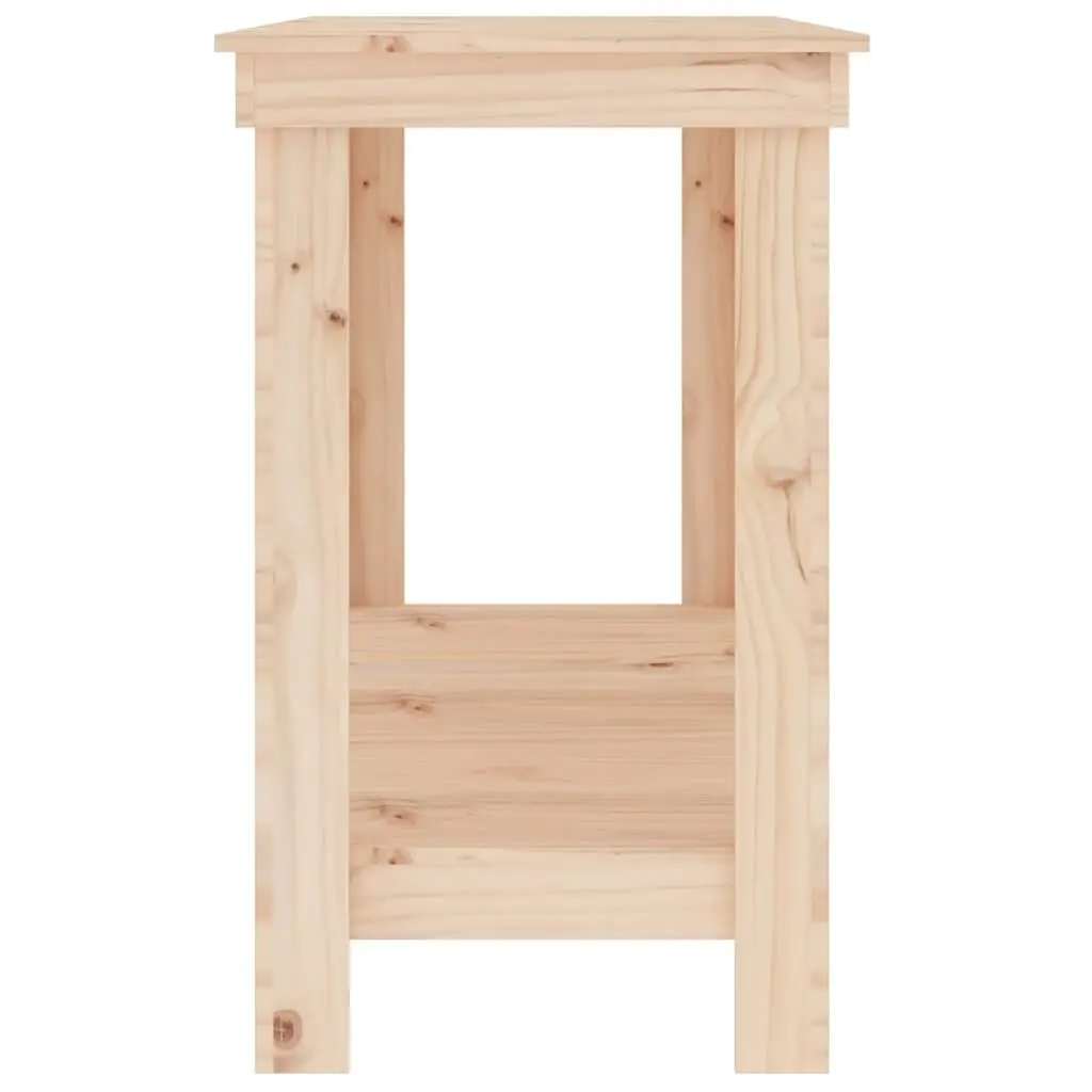 Work Bench Solid Wood Pine Storage Shelves 180x50x80 cm Brown
