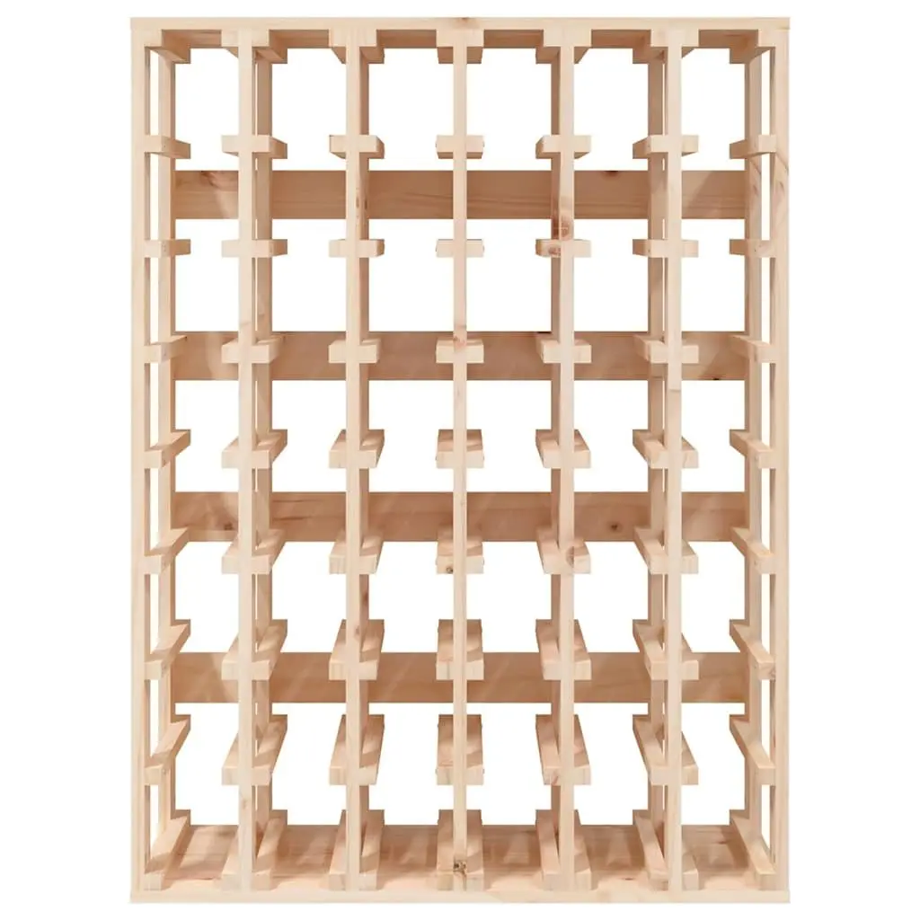 Wine Rack Storage Display Cabinet Solid Wood Pine 70x33x94 cm Brown