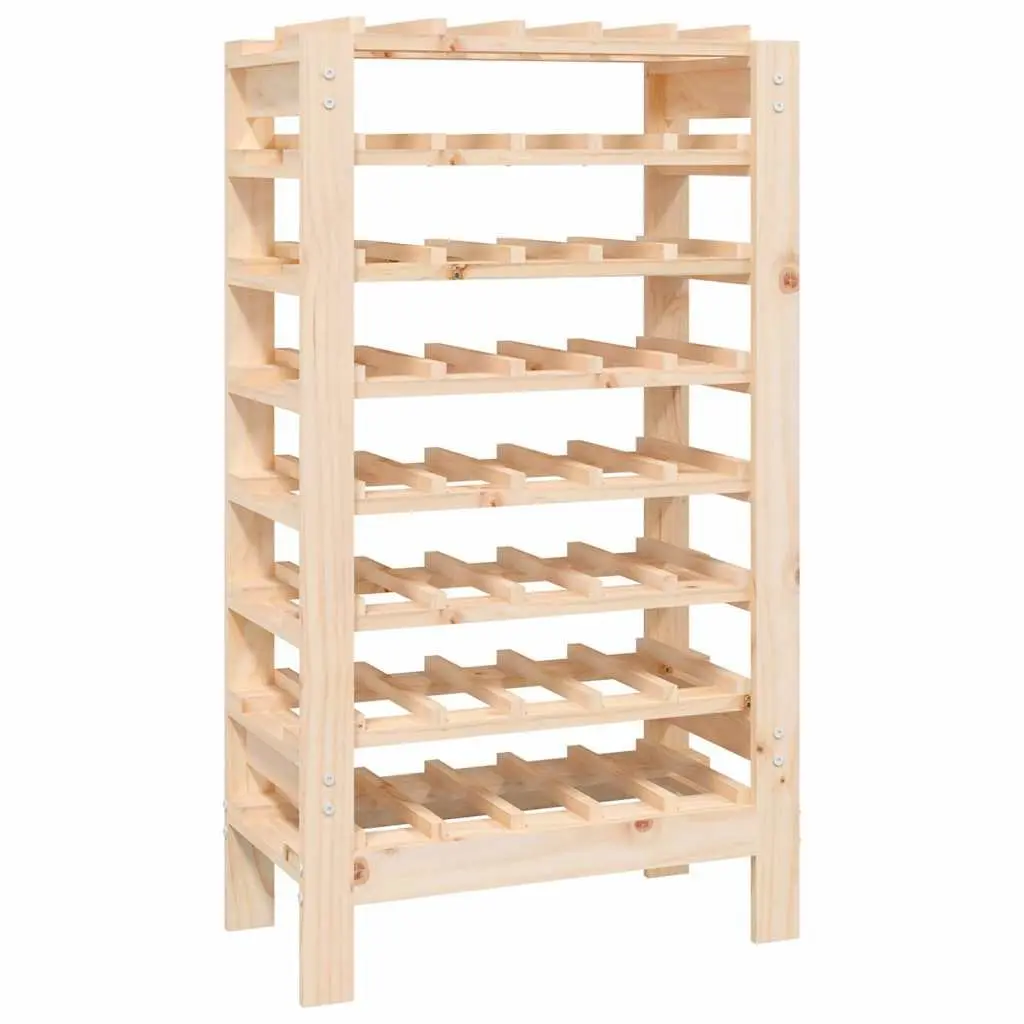 Wooden Wine Rack Bottle Storage Display Stand 61.5x30x107.5 cm Brown