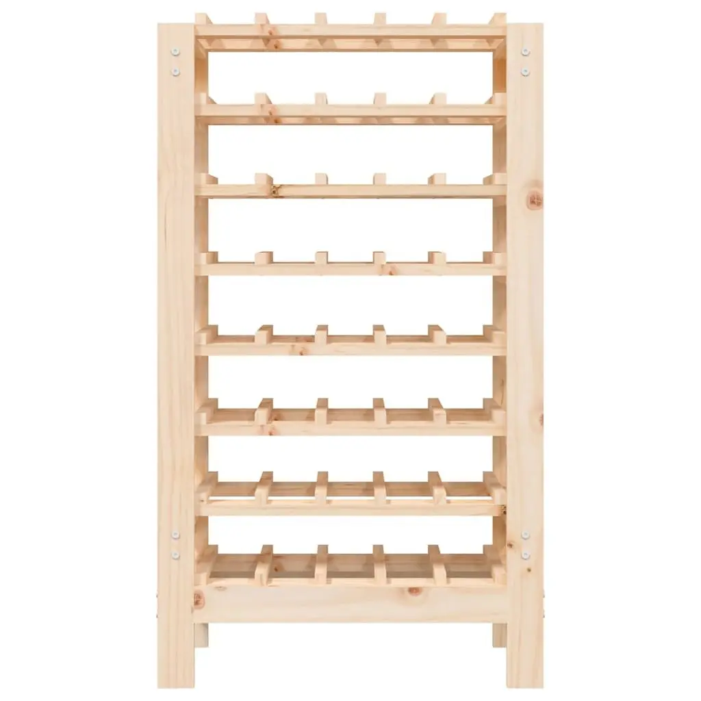 Wooden Wine Rack Bottle Storage Display Stand 61.5x30x107.5 cm Brown