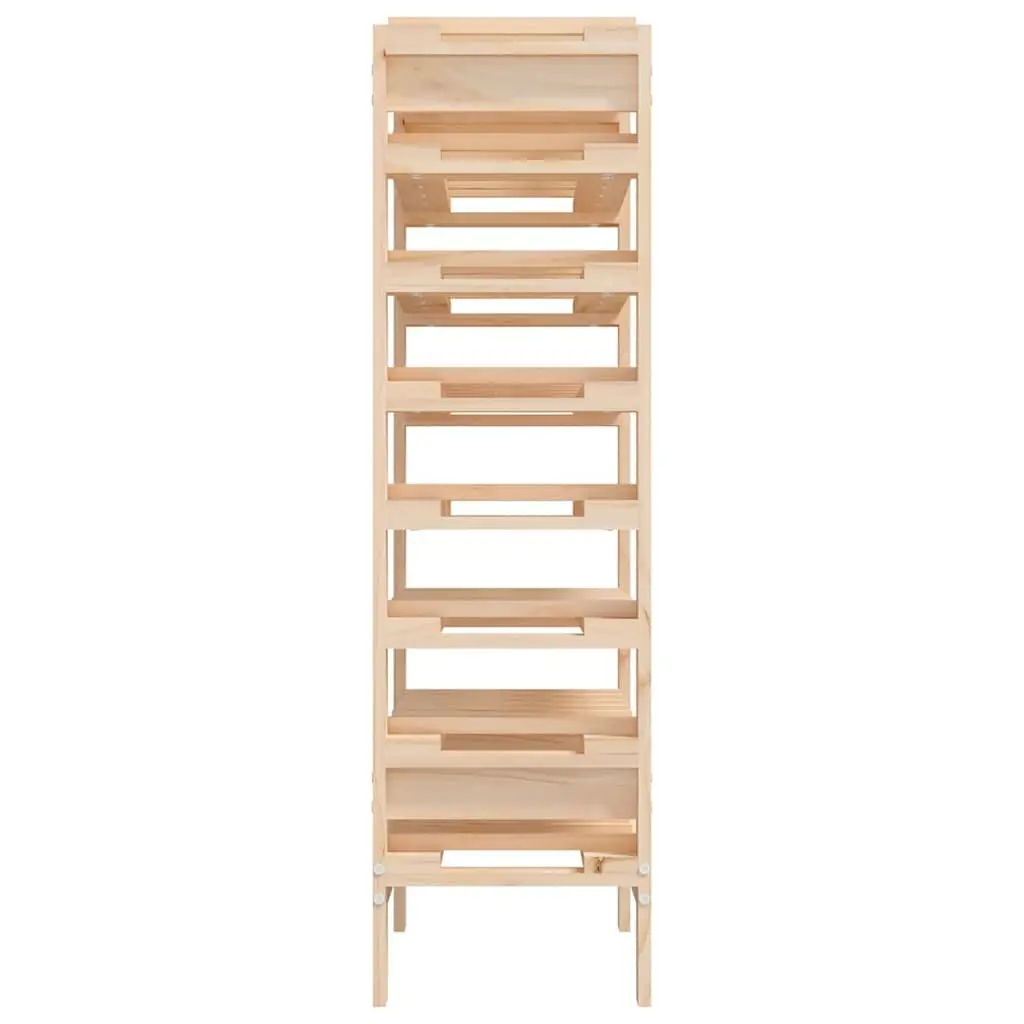 Wooden Wine Rack Bottle Storage Display Stand 61.5x30x107.5 cm Brown