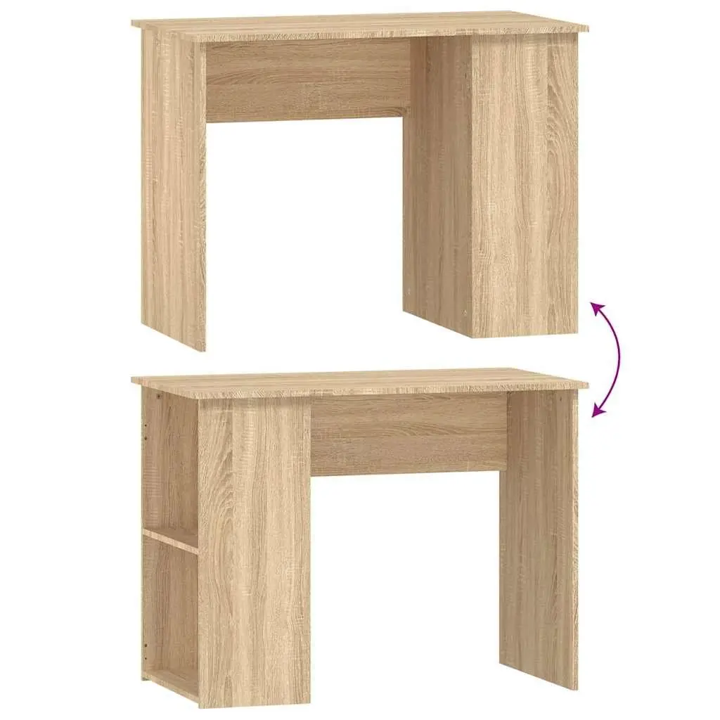 Brown Office Desk with Ample Storage Options