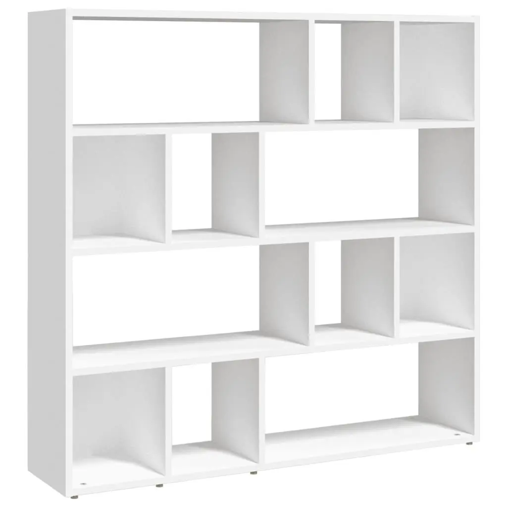 Book Cabinet Room Divider Storage Bookshelf 105L x 24W x 102H cm White
