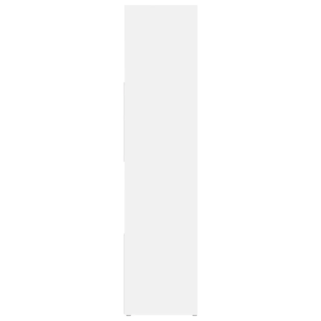 Book Cabinet Room Divider Storage Bookshelf 105L x 24W x 102H cm White