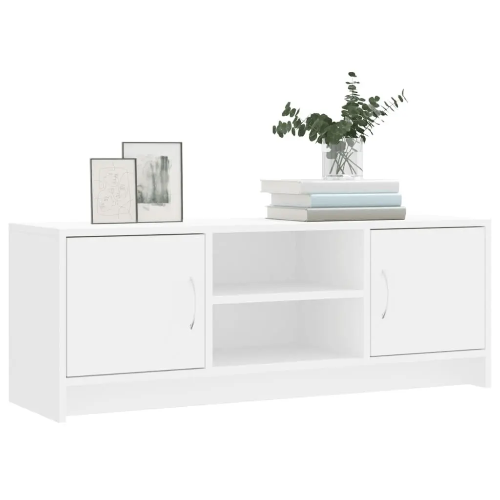 TV Cabinet Media Stand Storage Unit 102x30x37.5 cm White