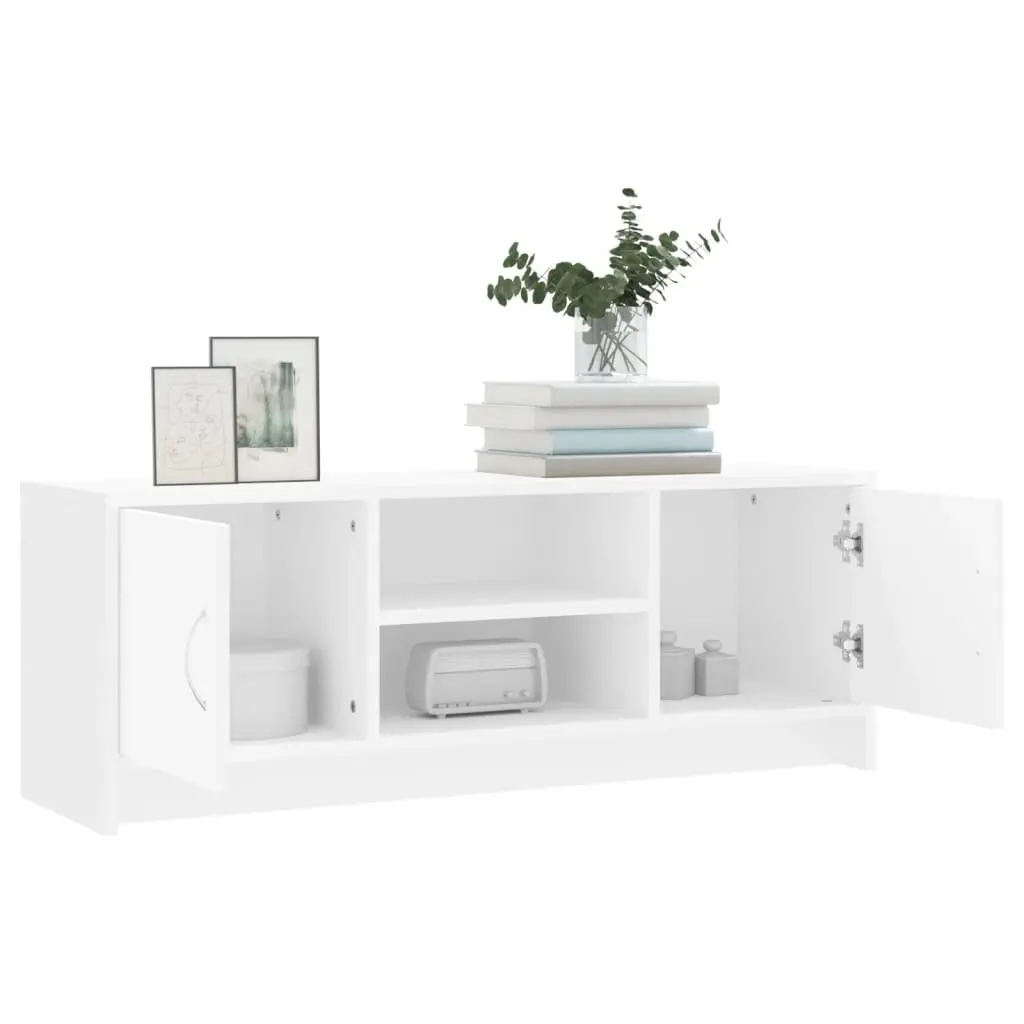 TV Cabinet Media Stand Storage Unit 102x30x37.5 cm White