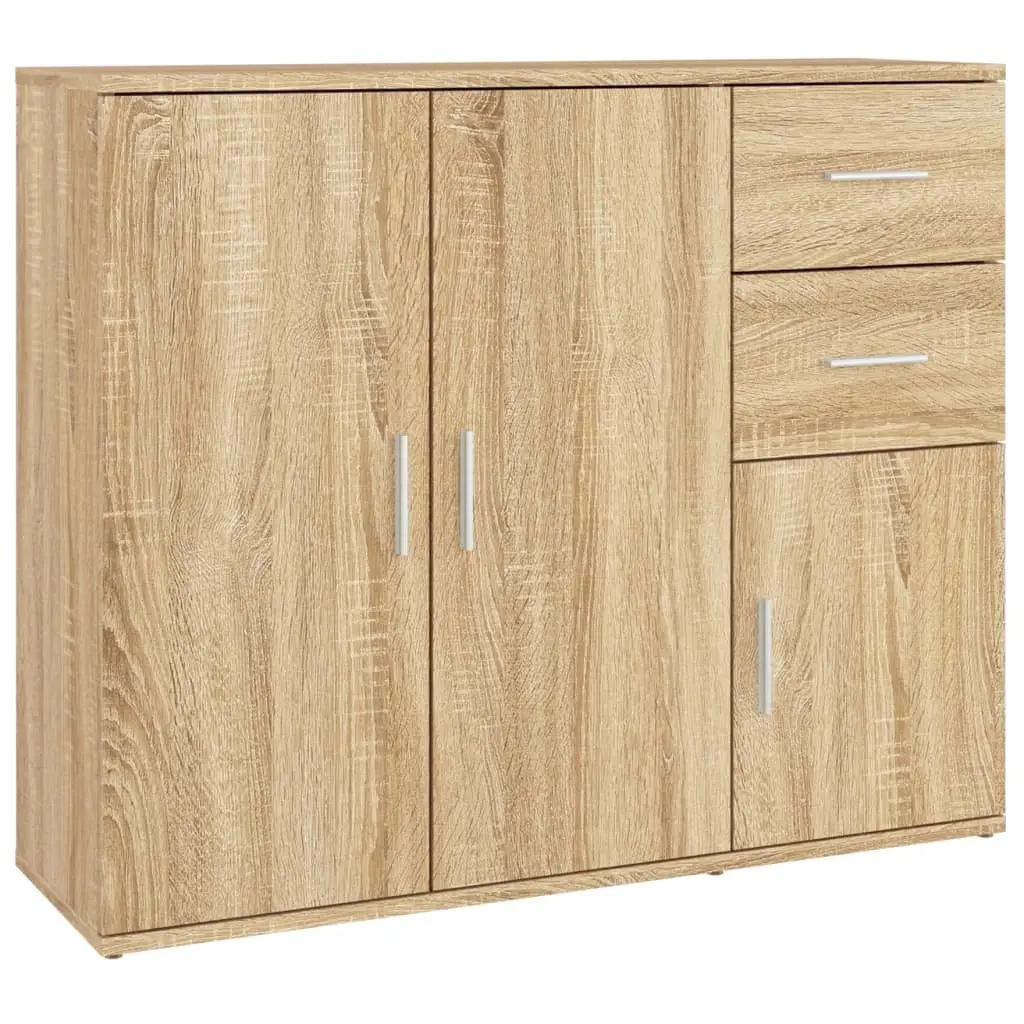Sideboard Storage Buffet Cabinet Engineered Wood Brown 91x29.5x75cm