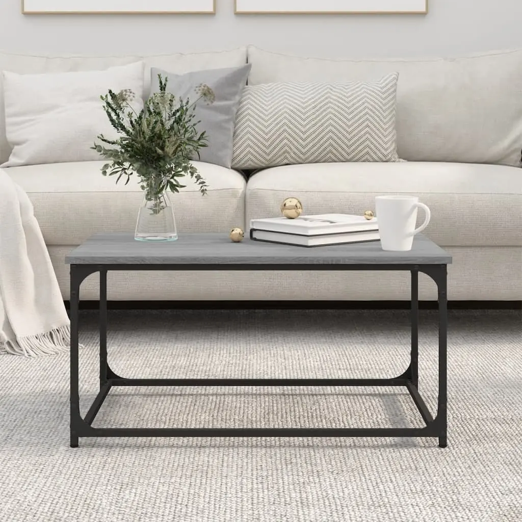 Coffee Table Grey Sonoma 80x50x40 cm Living Room Accent Side Table Frame