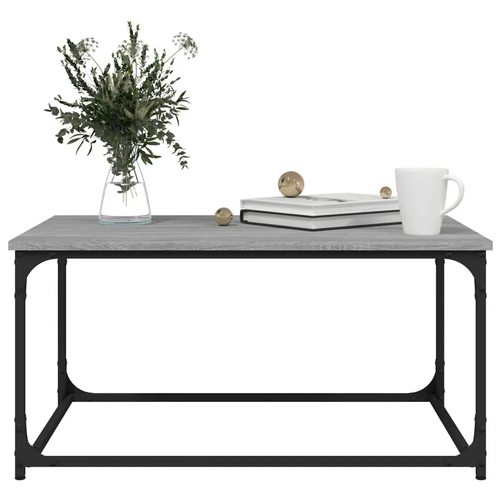 Coffee Table Grey Sonoma 80x50x40 cm Living Room Accent Side Table Frame