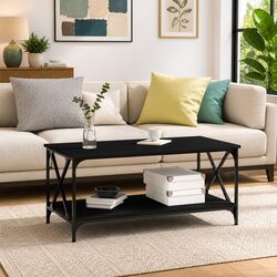 Reliable Black Coffee Table Offering Value and Storage