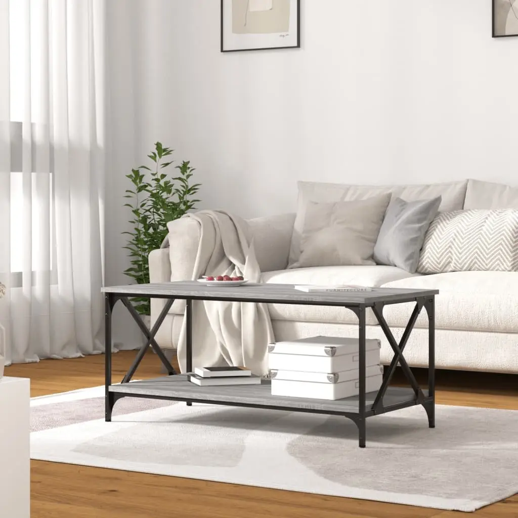 Grey Coffee Table with Storage Option