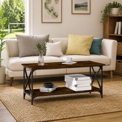 Practical Brown Coffee Table: A Value Addition
