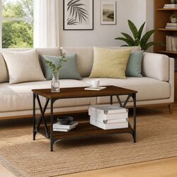 Reassuring Quality with Our Brown Oak Coffee Table