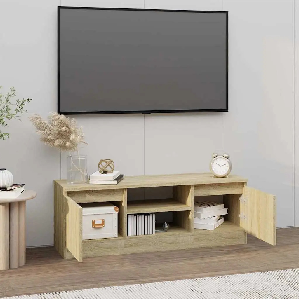 Brown TV Cabinet with Ample Storage Space