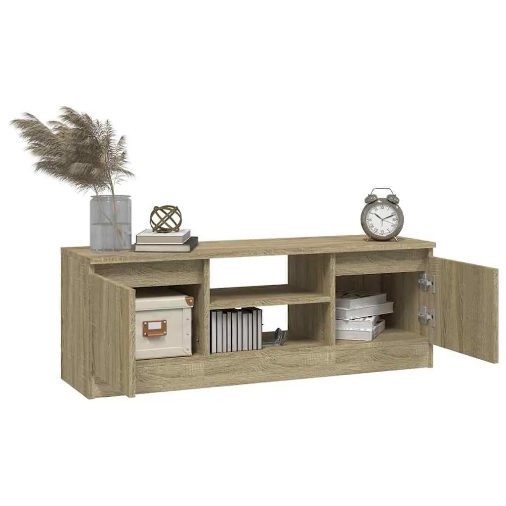 Brown TV Cabinet with Ample Storage Space