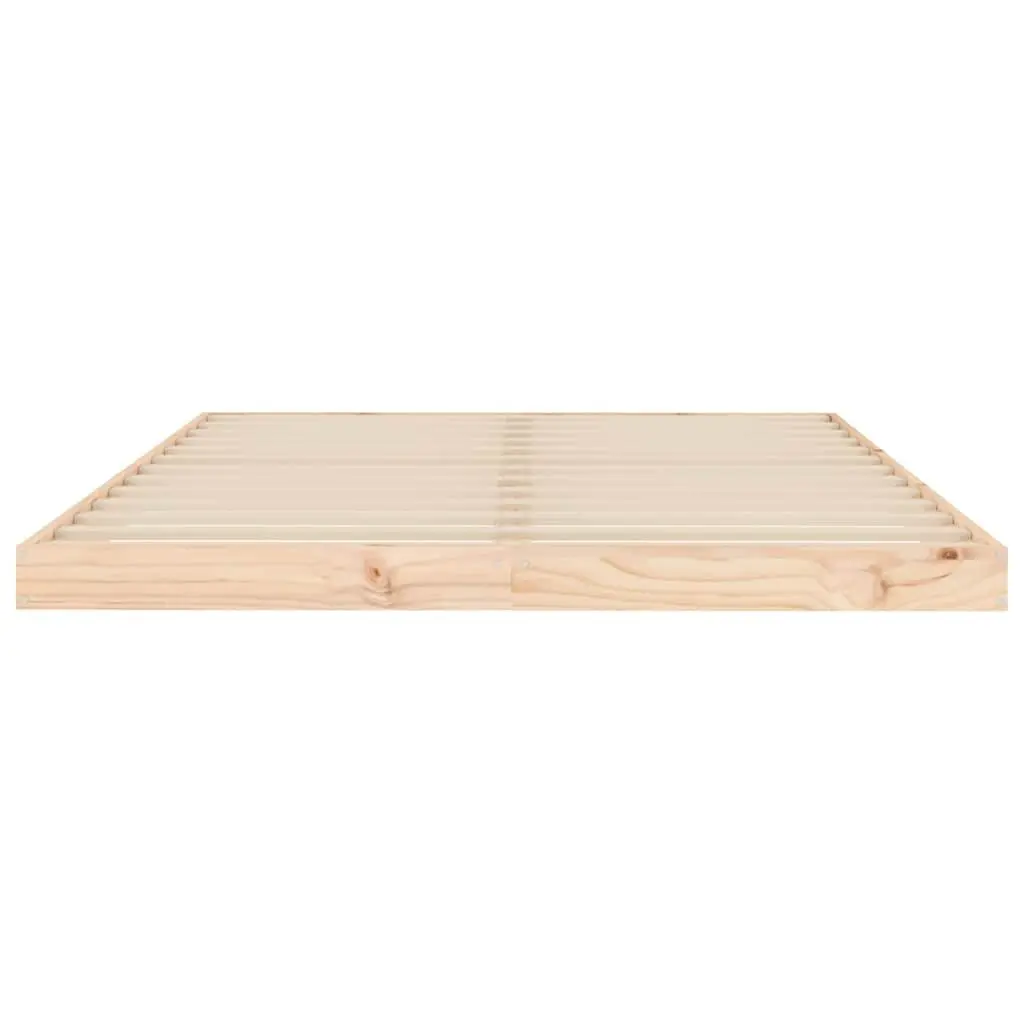 Solid Wood Pine Bed Frame 135x190 cm for Comfort and Style