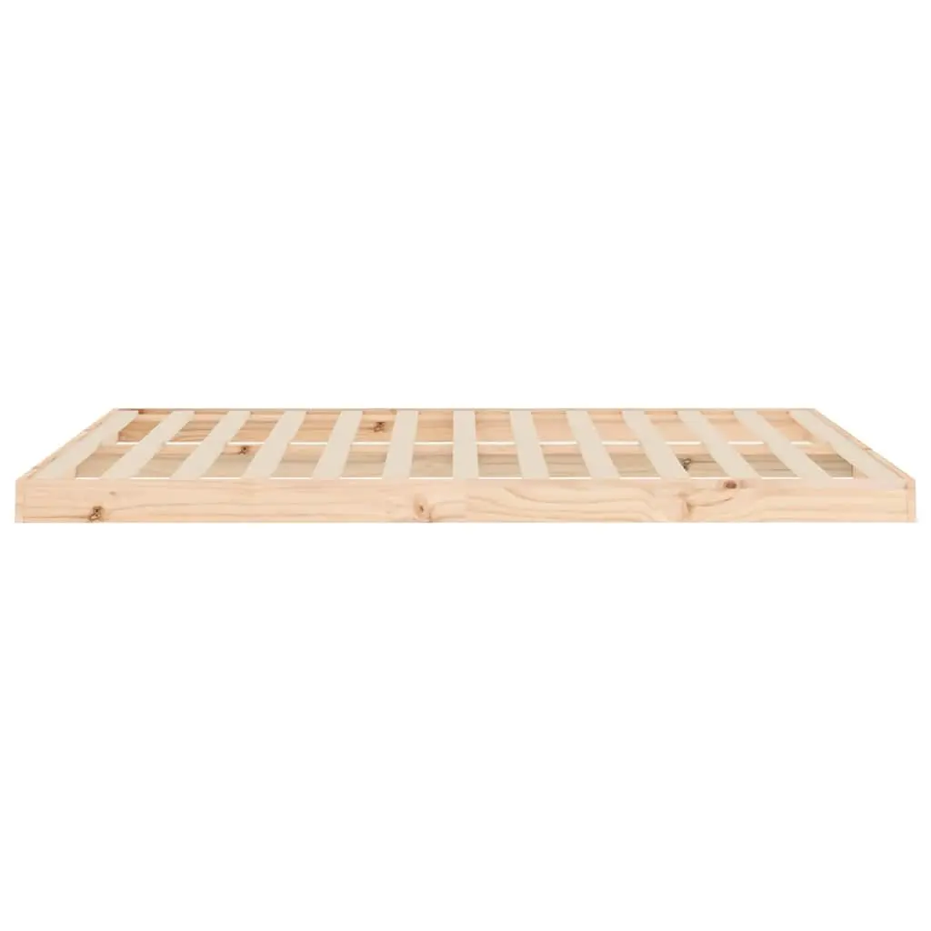 Solid Wood Pine Bed Frame 135x190 cm for Comfort and Style