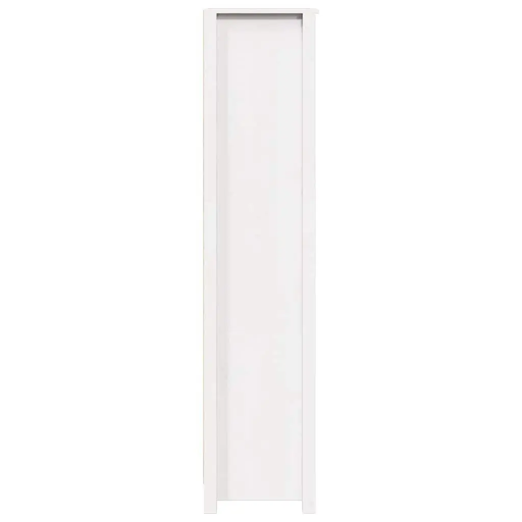 White Highboard Solid Pine Wood Cabinet