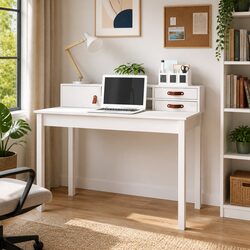 Reliable White Office Desk Built for Everyday Use
