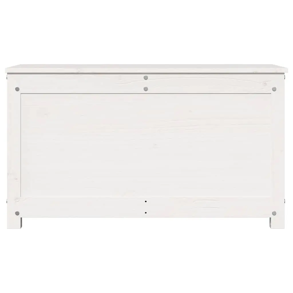 Storage Box Organiser 80x40x45.5cm White Solid Pine Wood Chest