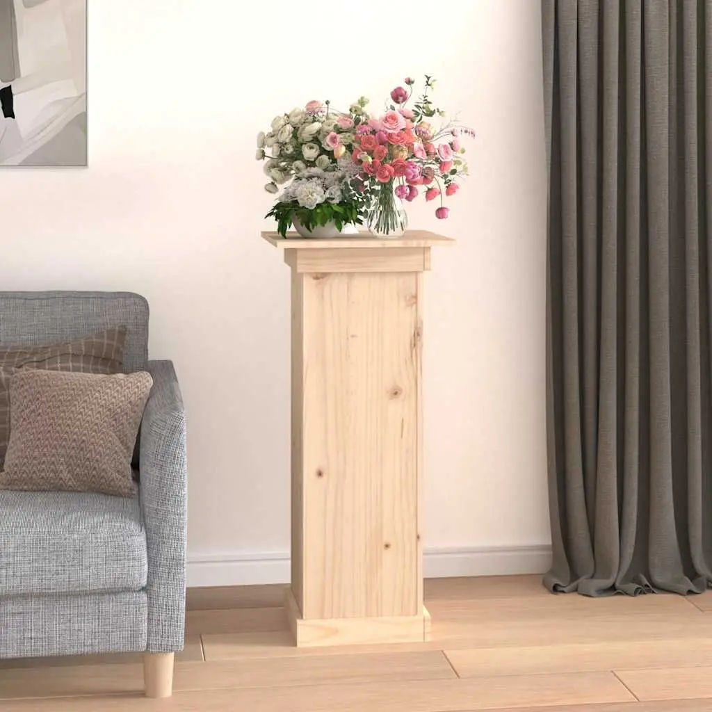 Flower Stand Display Plant Pot Holder 40x40x90 cm Solid Pine Wood Brown