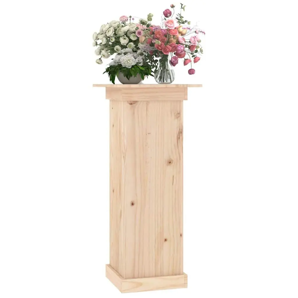 Flower Stand Display Plant Pot Holder 40x40x90 cm Solid Pine Wood Brown