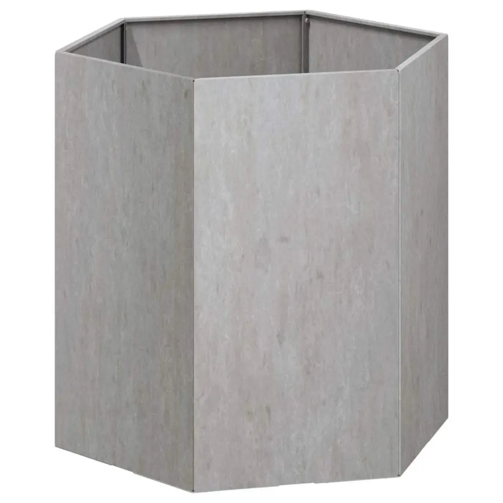 Corten Steel Planter Box Outdoor Flower Pot 40x40x45 cm Brown