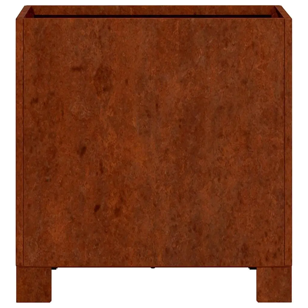Planters with Legs Garden Decor 30x30x30 cm Brown Outdoor Raised Bed 2 Piece