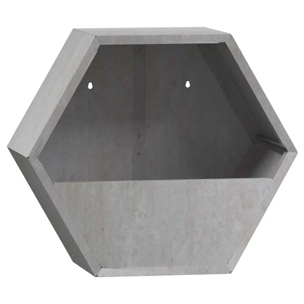 Wall Planters Corten Steel 30x10x25 cm Garden Balcony Patio Decor 2 Piece