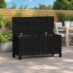 Reliable Black Garden Storage Box 108x42.5x54cm