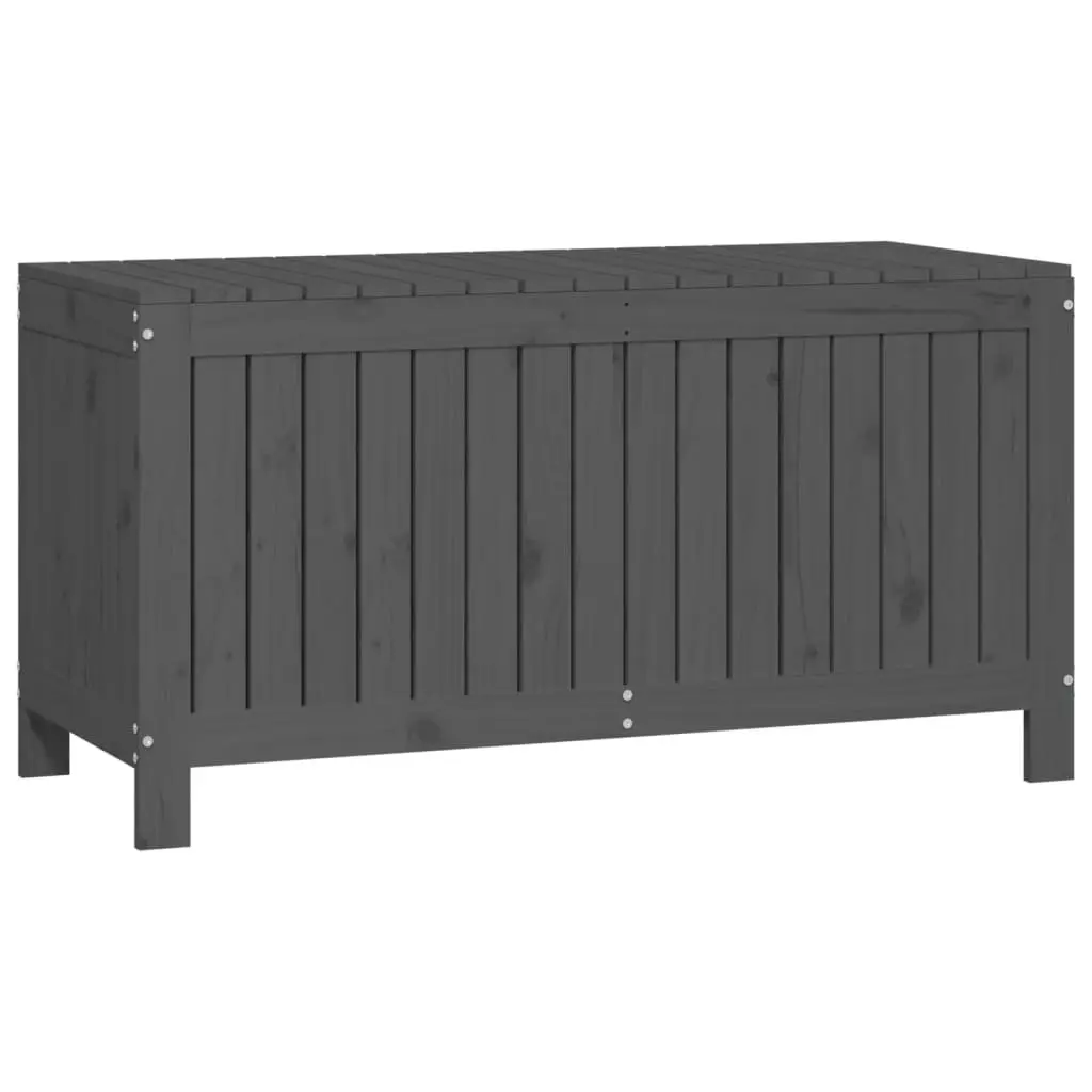Garden Storage Box Outdoor Tool 115x49x60 cm Grey Solid Wood Pine