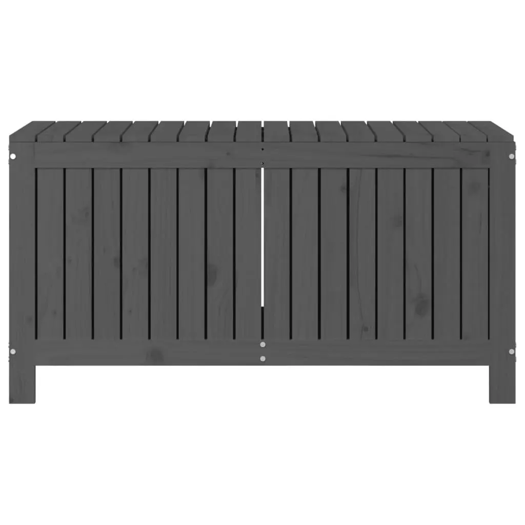 Garden Storage Box Outdoor Tool 115x49x60 cm Grey Solid Wood Pine