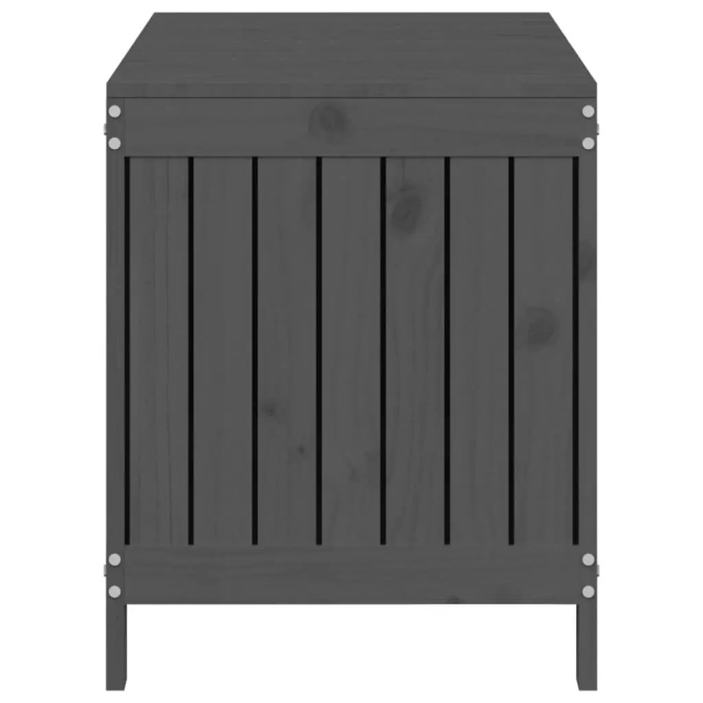 Garden Storage Box Outdoor Tool 115x49x60 cm Grey Solid Wood Pine