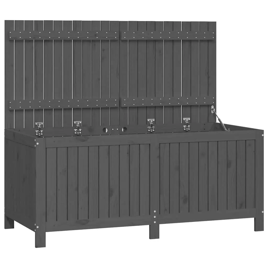 Grey Solid Wood Storage Box for Gardens