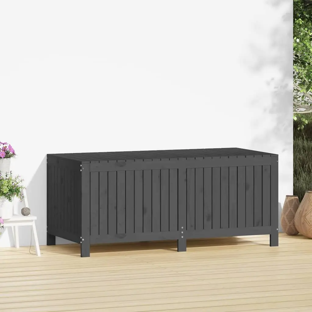 Grey Solid Wood Storage Box for Gardens