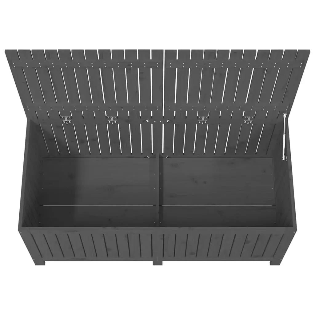 Grey Solid Wood Storage Box for Gardens