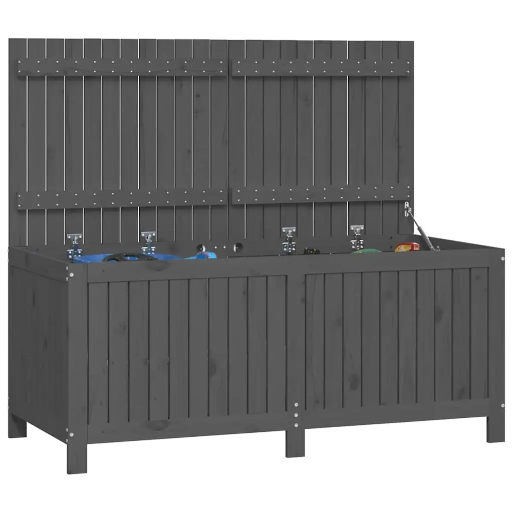 Grey Solid Wood Storage Box for Gardens