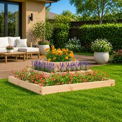 Value-Rich 3-Tier Wooden Planter Box for Your Garden
